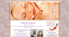 Desktop Screenshot of bubblesbeautyspa.hu